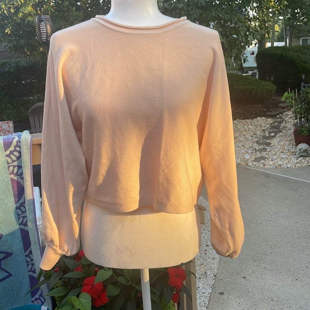 Cream colored long sleeve sweater size medium
